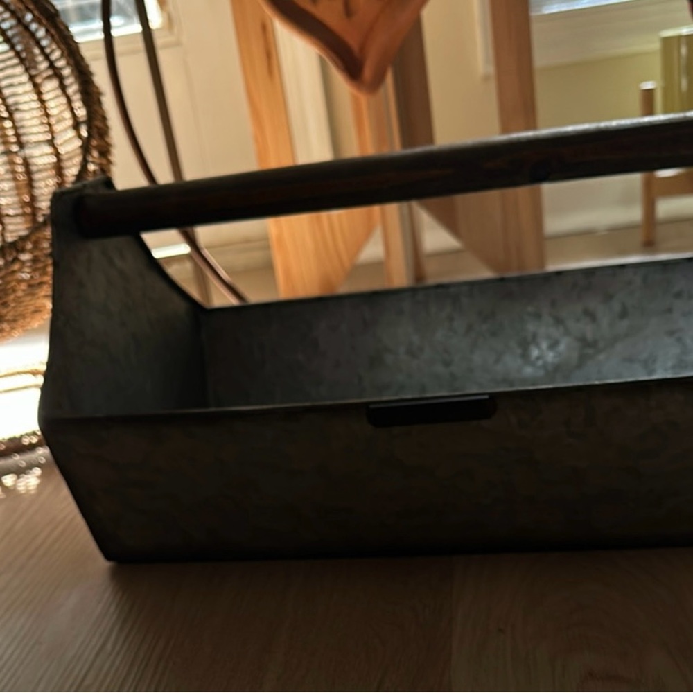 Rustic Metal Storage Caddy